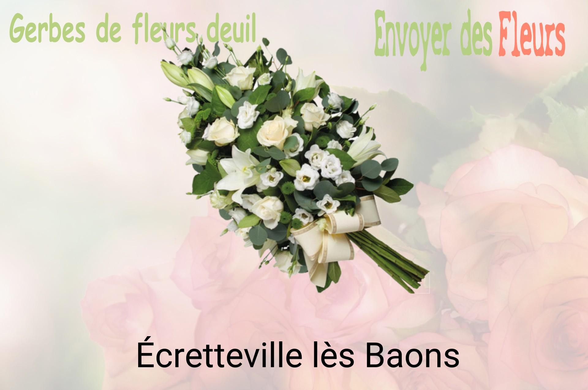 Gerbe de fleurs de deuil livrée à Écretteville-lès-Baons